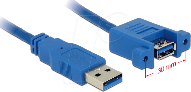 DELOCK 85112 - USB 5 Gb/s Kabel, A Stecker auf A Buchse, 1 m