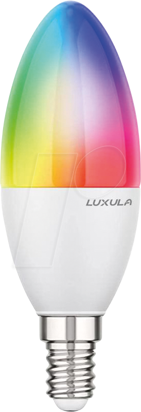 LUXULA LX100330 - LED RGB+CCT Lampe, E14, 5W, 464lm, SMART Kerze