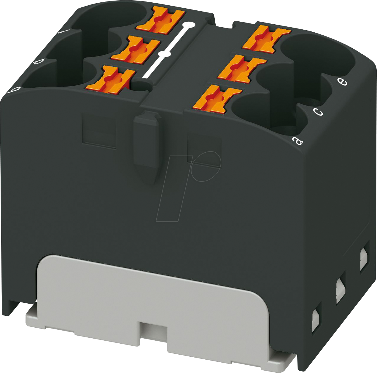 PHOE 3273804 - Verteilerblock PTFIX, 6X4, schwarz