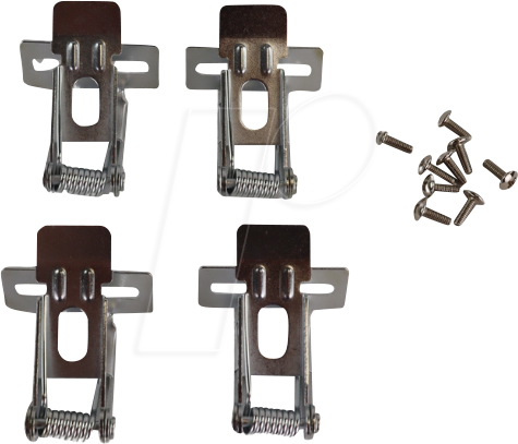 LUXULA LX0707 - Federclipsatz, Montagesatz, 4 Federclips für LED-Panels