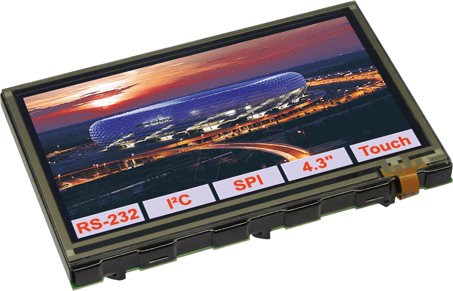 EA EDIP-TFT43A - TFT-Grafikdisplay 10,9cm 480x272 mit Intelligenz