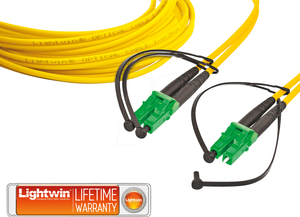 LDP-09 LCA-LCA5 - Duplex LWL Patchkabel, SM OS2, LC/APC - LC/APC, 5 m