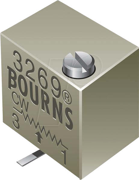 BOU 3269W-1-103 - Spindeltrimmer, 12 Gänge, 10 kOhm, linear