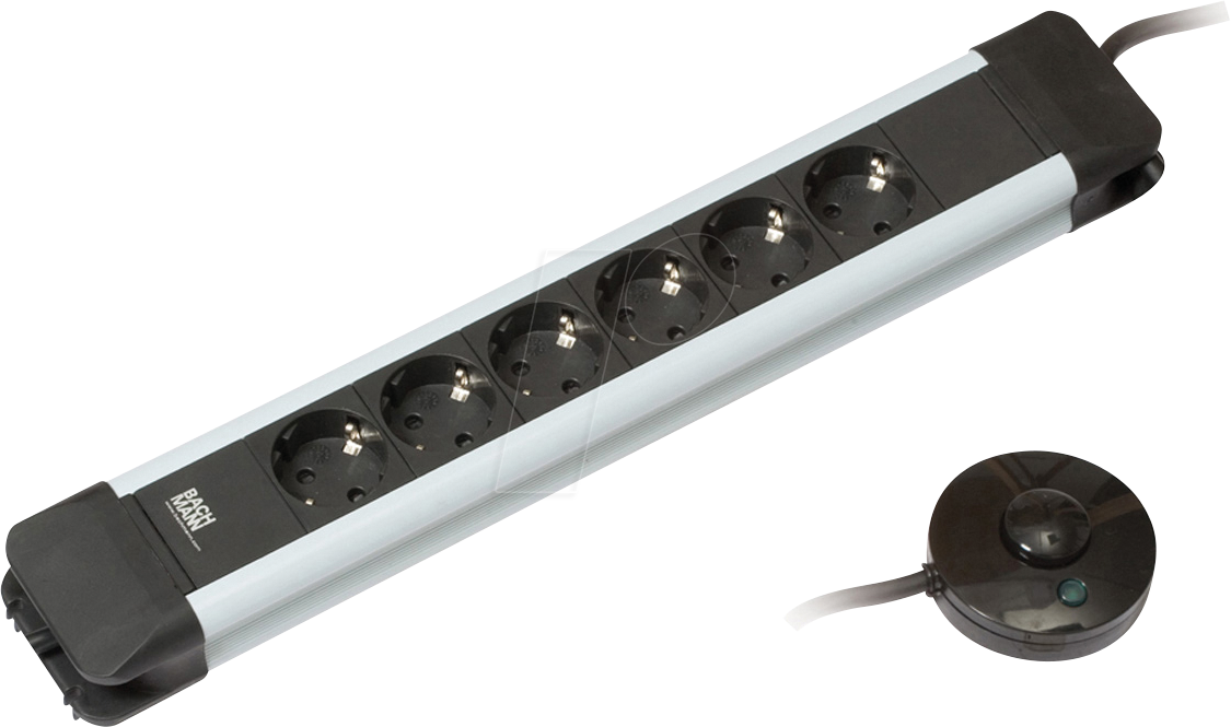 Thumbnail - BACH 330.142 - Steckdosenleiste CONNECTUS, Typ F - CEE 7/3, 6-fach