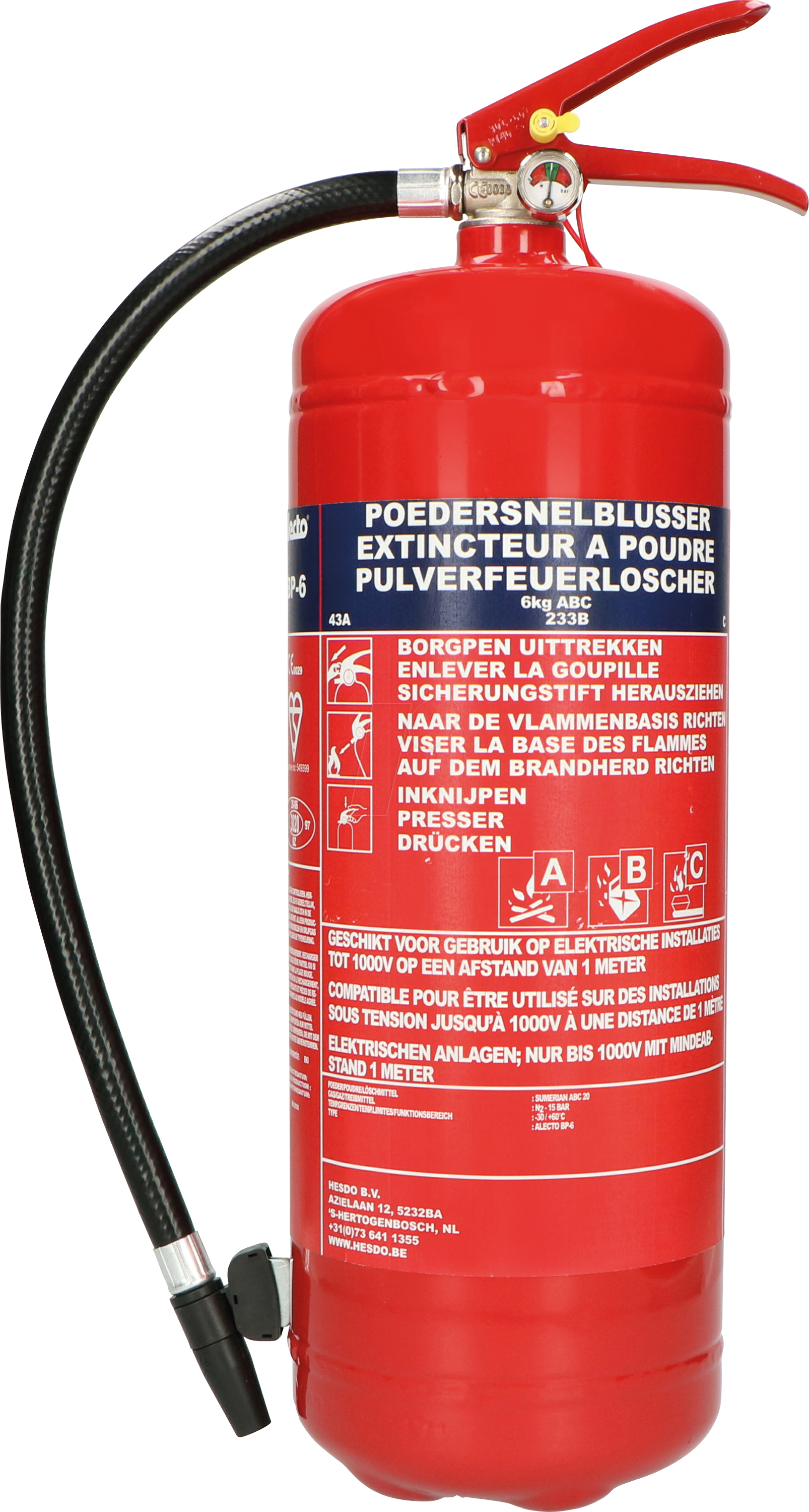 ALO BP-6 - Feuerlöscher, Pulver, 6 kg