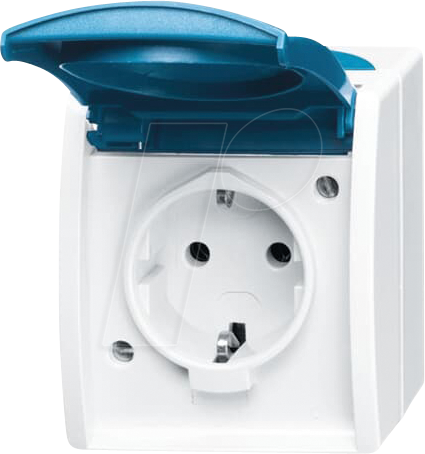 Thumbnail - BJ 20 EW-53 - Schutzkontakt-Steckdose mit Klappdeckel