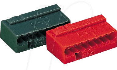 WAGO 243-508 - Micro-Steckklemme, 8-fach/gelb/0,6-0,8mm²