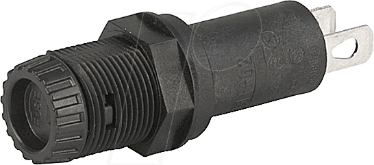 SCH 31010125 - Sicherungshalter für 5 x 20 mm, 250 V, 10 A, schwarz
