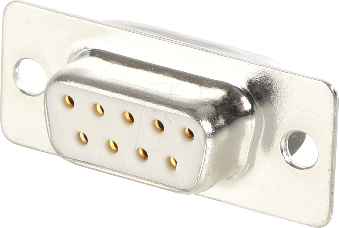 W+P 100-09-2-3-0 - D-SUB Buchse, 9-polig, gedrehte Kontakte, vergoldet