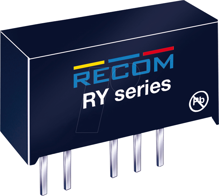 RY-2405S - DC/DC-Wandler RY-xx, 24 Vin, Single, 5 Vout, 200 mA, SIP-7