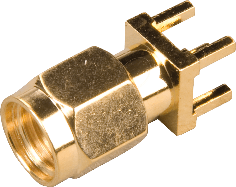 SMA REV STE-180 - SMA-Reverse-Printeinbaustecker 180°