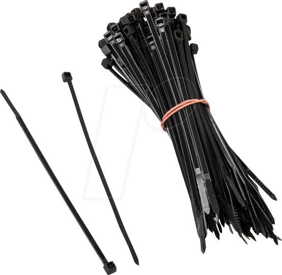 KOLINK 04962 - Kolink Kabelbinderset, 2,5mm x 100mm, schwarz, 100 Stück