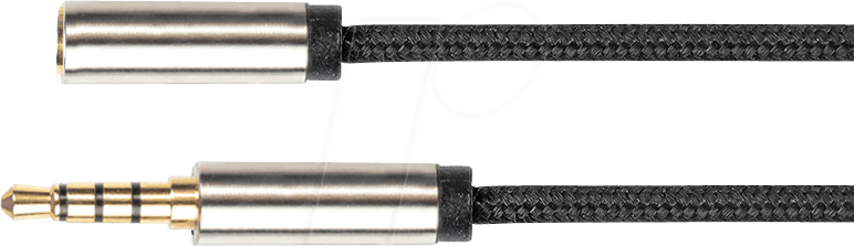GC-M0239 - Verlängerung, 3,5mm Klinke 4-polig, 2 m