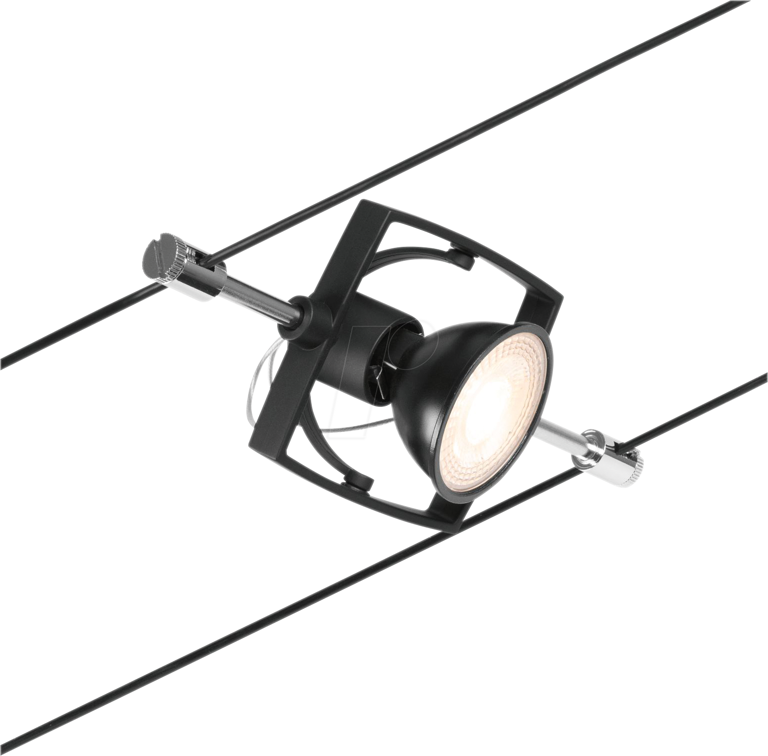 PLM 94435 - Seilsystem WireSystem Spot MacII, schwarz, Erweiterung, GU5,3