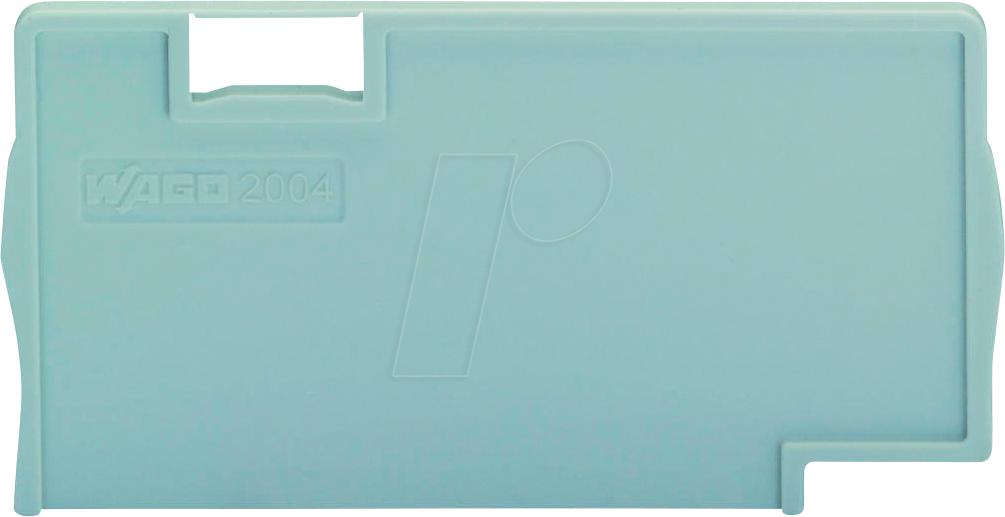 WAGO 2004-1393 - Trennplatte, 2 mm dick, überstehend, grau