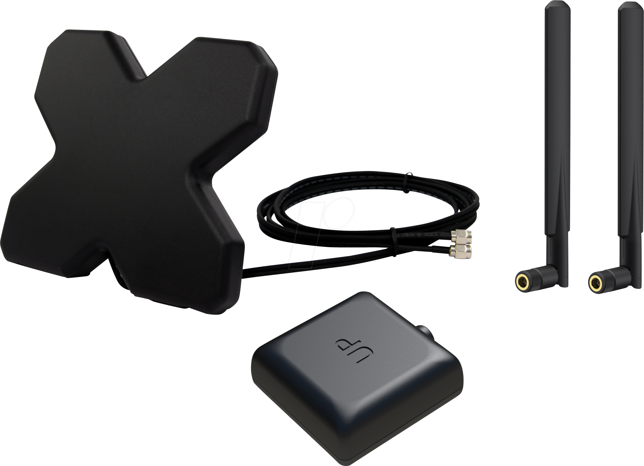 ANTKIT-2M2W1GPOR - Antennenkit für Router, mobil, Mobilfunk, WLAN, GPS