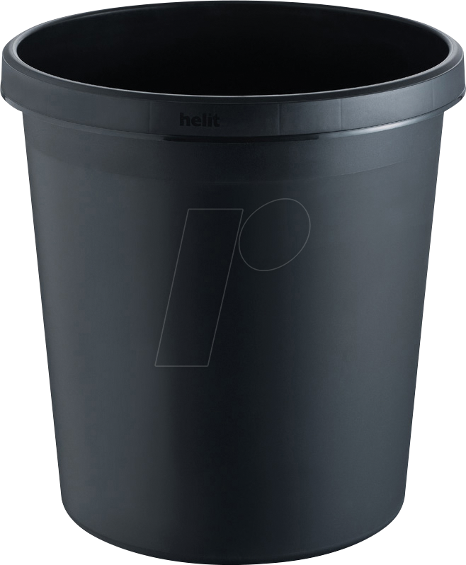 HELIT H61058-95 - Papierkorb 18 Liter, schwarz