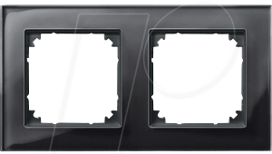 EL MP 489203 - M-PLAN, Echtglasrahmen, 2-fach, onyxschwarz