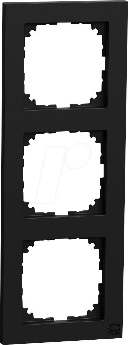 ME MEG4030-3603 - M-PURE Rahmen 3-fach Ocean Plastic schwarz