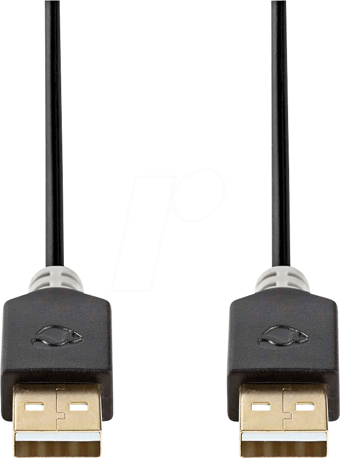 N CCBW60000AT20 - USB 2.0 Kabel, A-Stecker > A-Stecker, 2 m, Anthrazit