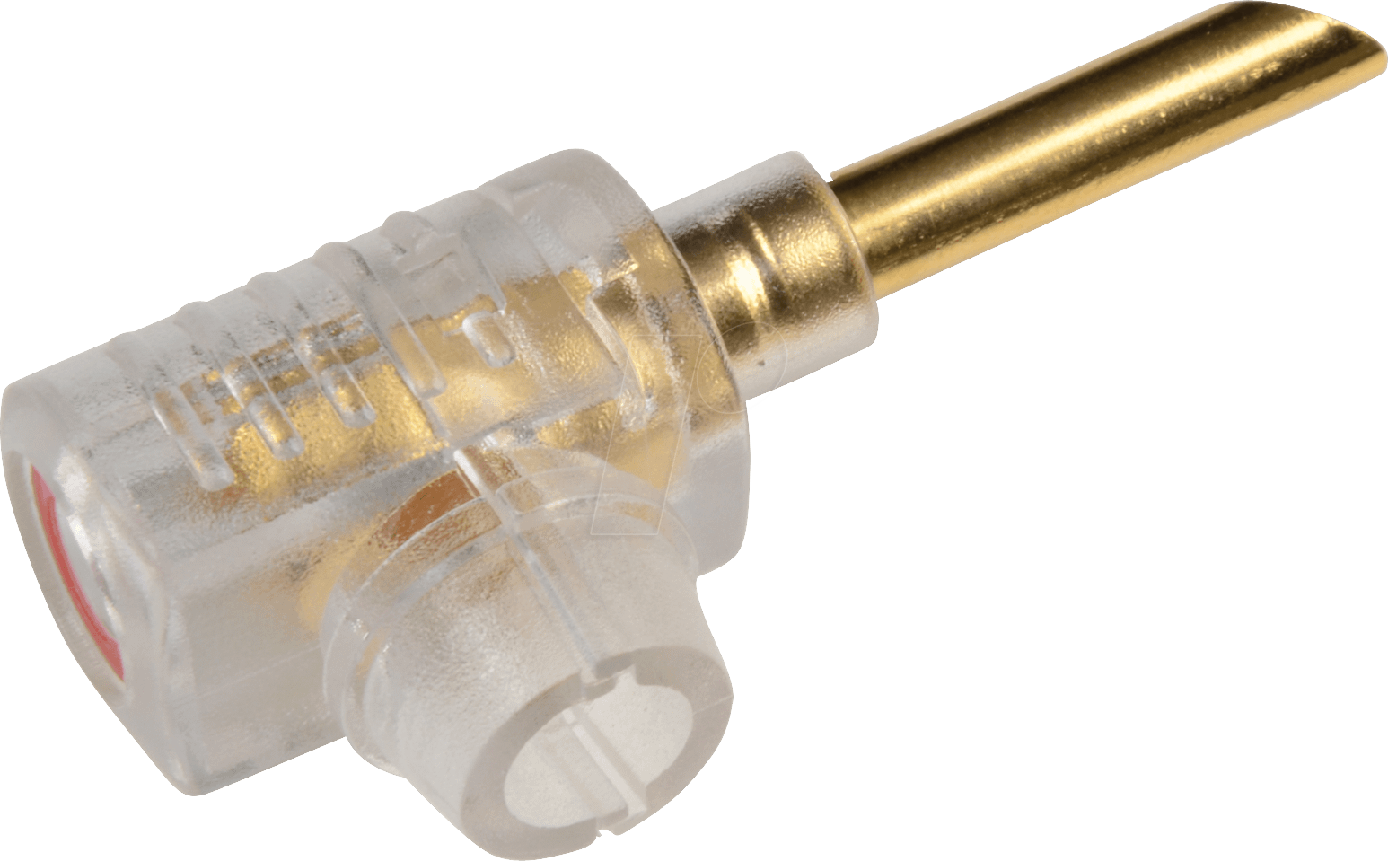 BWS 4GR - Bananenwinkelstecker,4mm,rote Kennung