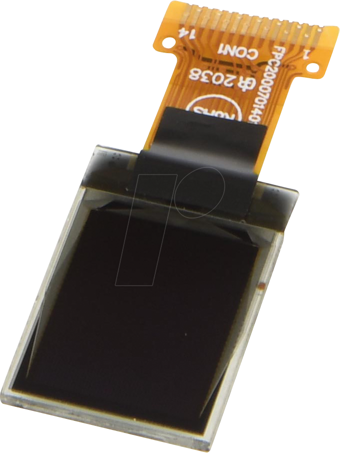DEP048064A-Y - OLED, 48x64px, gelb/schw., 0,7inch