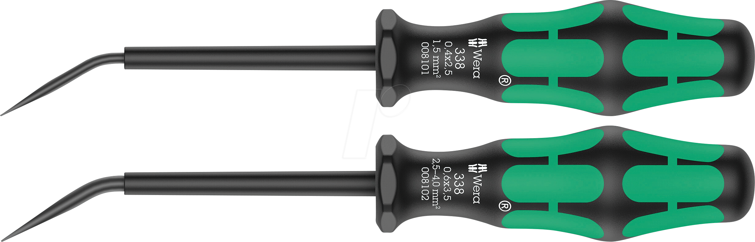 WERA 05008100001 - Betätigungswerkzeug Set, Schlitz, 2-teilig