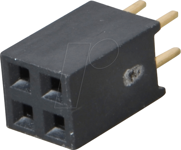 MPE 094-2-004 - Buchsenleisten 2,54 mm, 2X02, gerade