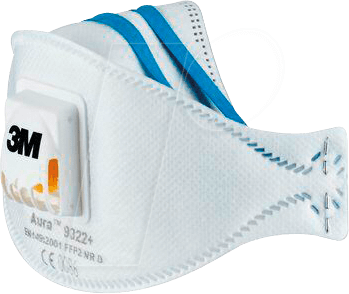 3M ASM 9322 - Atemschutzmaske, mit Ventil, FFP2