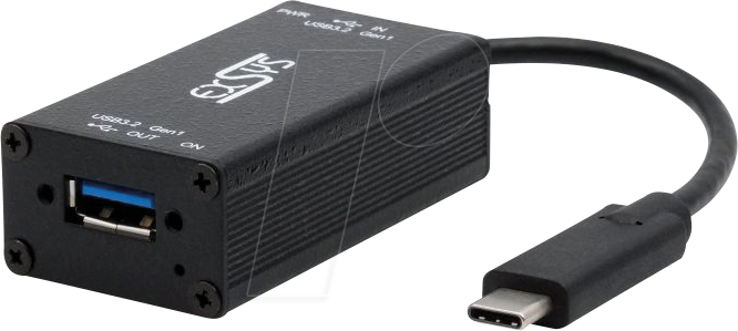 EXSYS 1501HMVS-C - 1-Port USB-C zu A 3.2 Gen 1 Managing-Adapter mit 15KV ESD Übersp