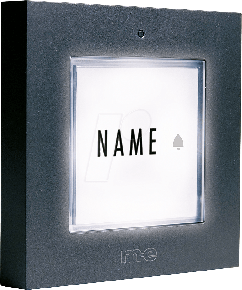 ME KTB-1 A - Aufputz-Klingeltaster, 1-reihig, Anthrazit