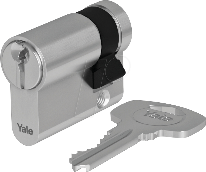 YE 05510030001 - Halbzylinder 500 plus, 00/30, Nickel satiniert