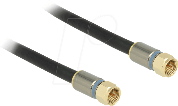 DELOCK 88950 - Anschlusskabel, F-Stecker, 10 m