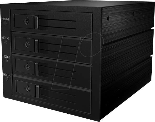 ICY IB-564SAS - Wechselrahmen 3x 5.25 für 4x 3.5 SAS/SATA, 12 Gb/s