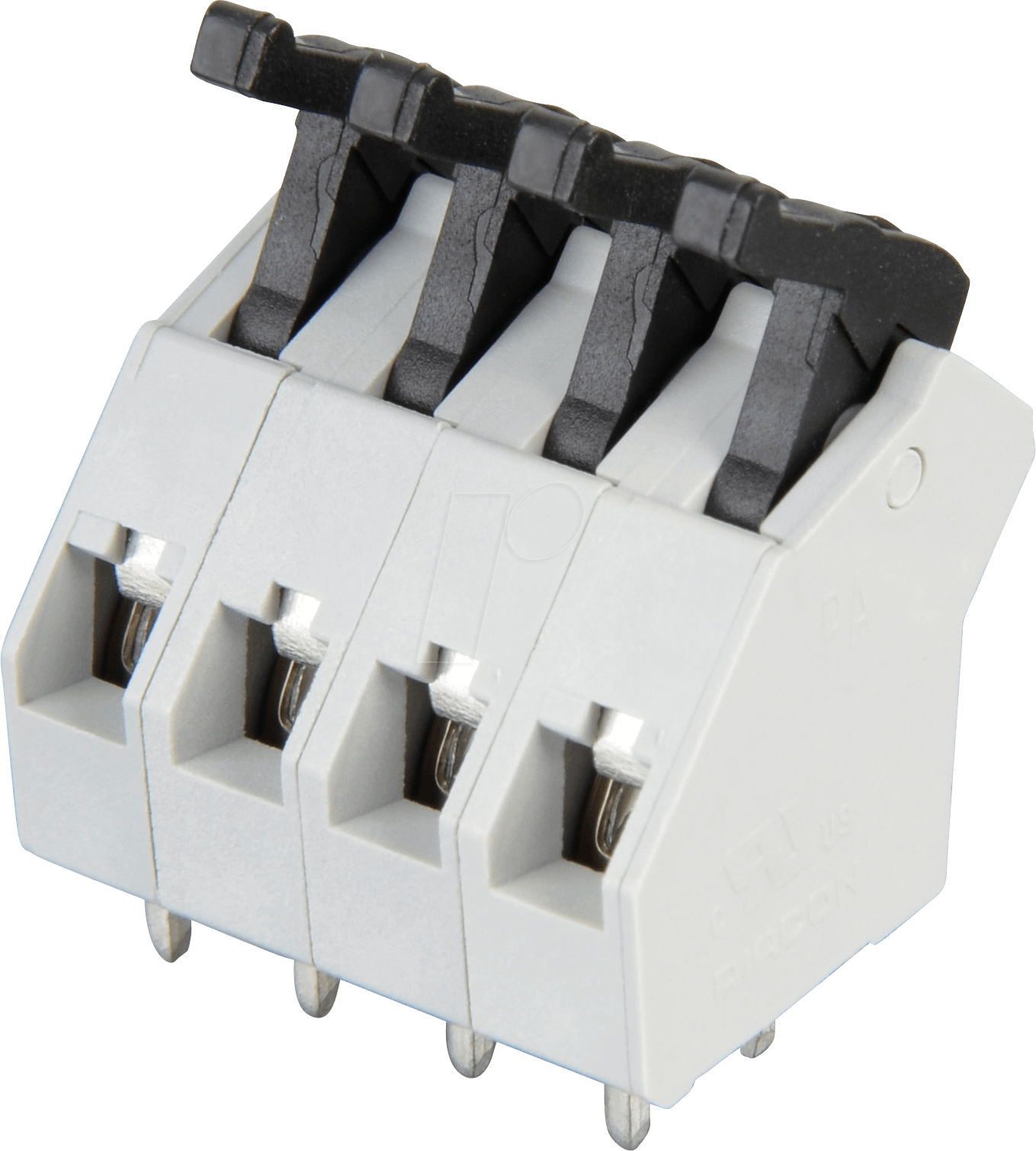 AST 045-04 - Federkraftklemme, 4-pol, Ø 0,08 - 1 mm, RM 5,0