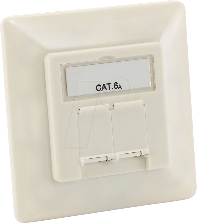 Thumbnail - EQUIP 125772 - Unterputz RJ45-Dose, 2-fach, Cat.6a, 5er Pack