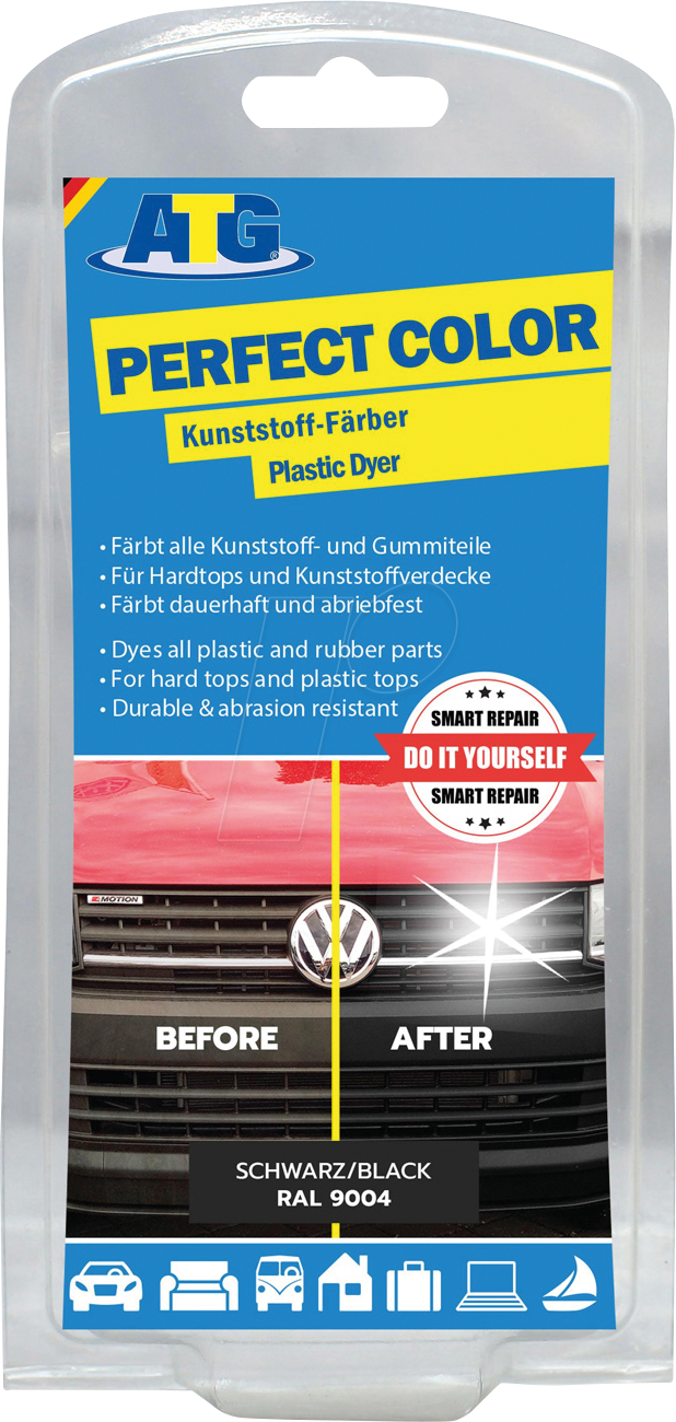KFZ SR ATG047 - KFZ - Kunststoff-Färber, Smart Repair, schwarz,