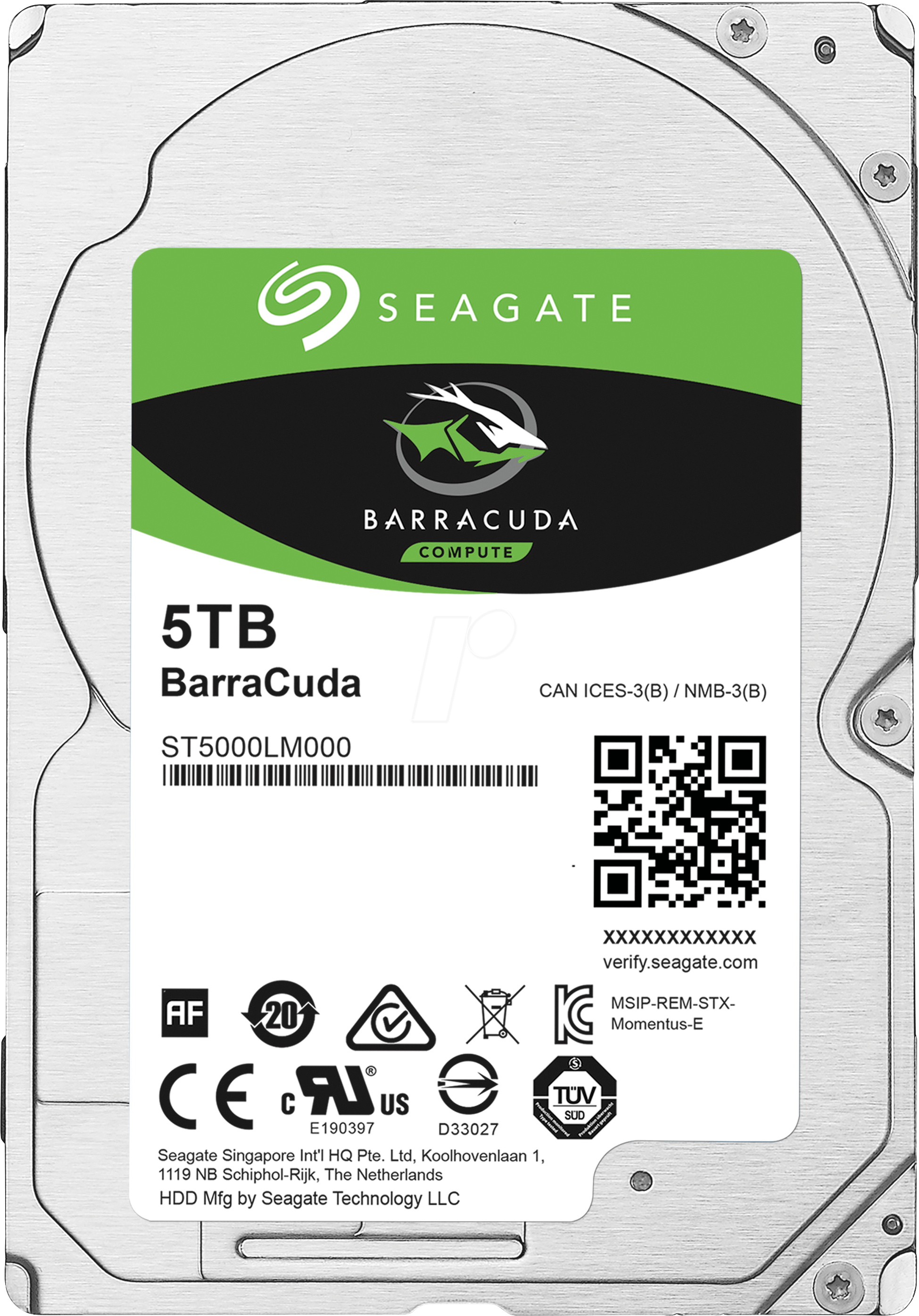 ST5000LM000 - 2,5'' HDD 5TB Seagate Barracuda Mobile OEM
