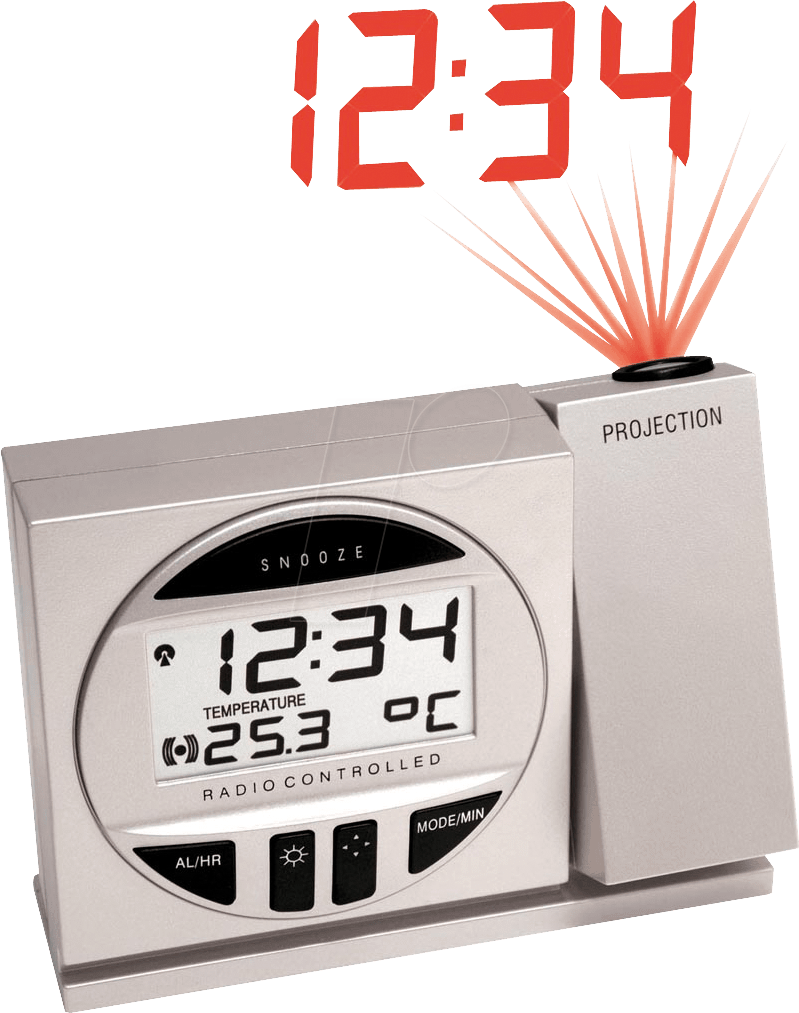 WT 590 - Funkwecker, digital, mit Projektion