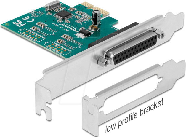 DELOCK 90412 - 1 Port DB25, parallel, PCIe Karte