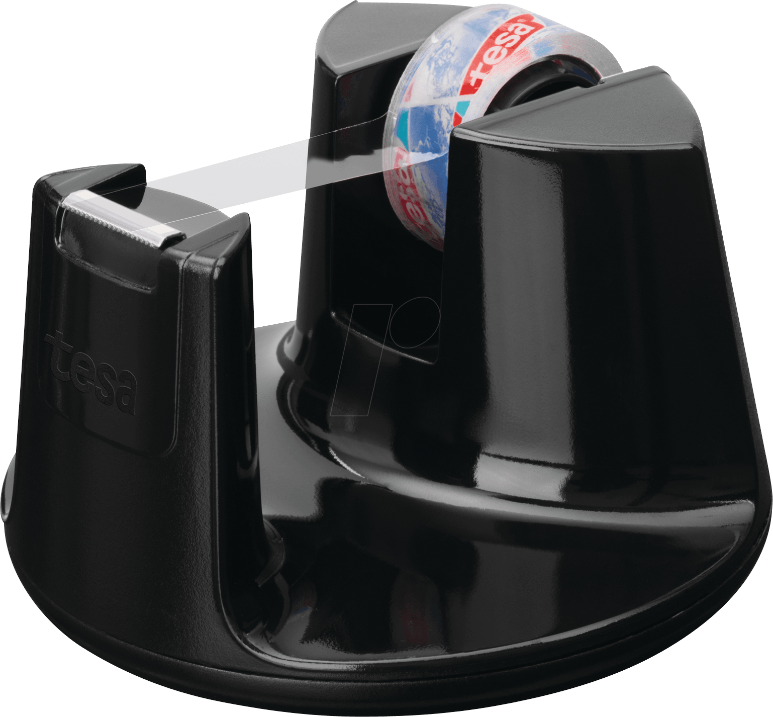 TESA 53827 - Tischabroller Easy Cut® Compact, bis 33 m x 19 mm, schwarz