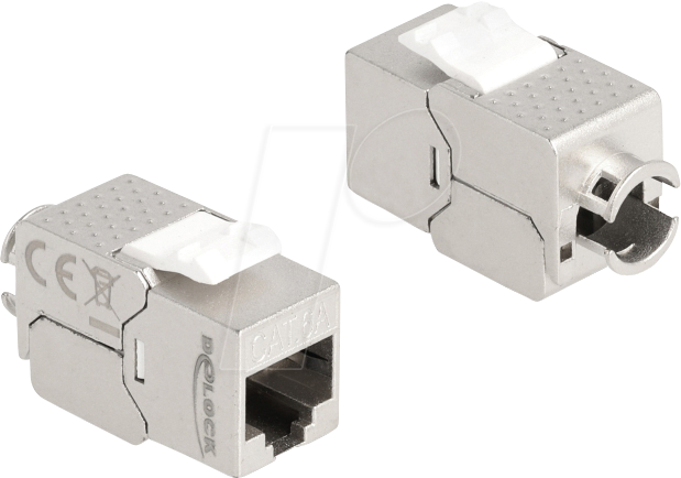 DELOCK 87891 - Keystone Modul RJ45 Buchse / LSA, Cat.6a
