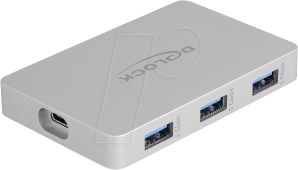 DELOCK 64279 - USB 3.1 Hub, 7 Port, USB-C zu 3x 3.1 C, 4x 3.0 A, 1x 3.0 C