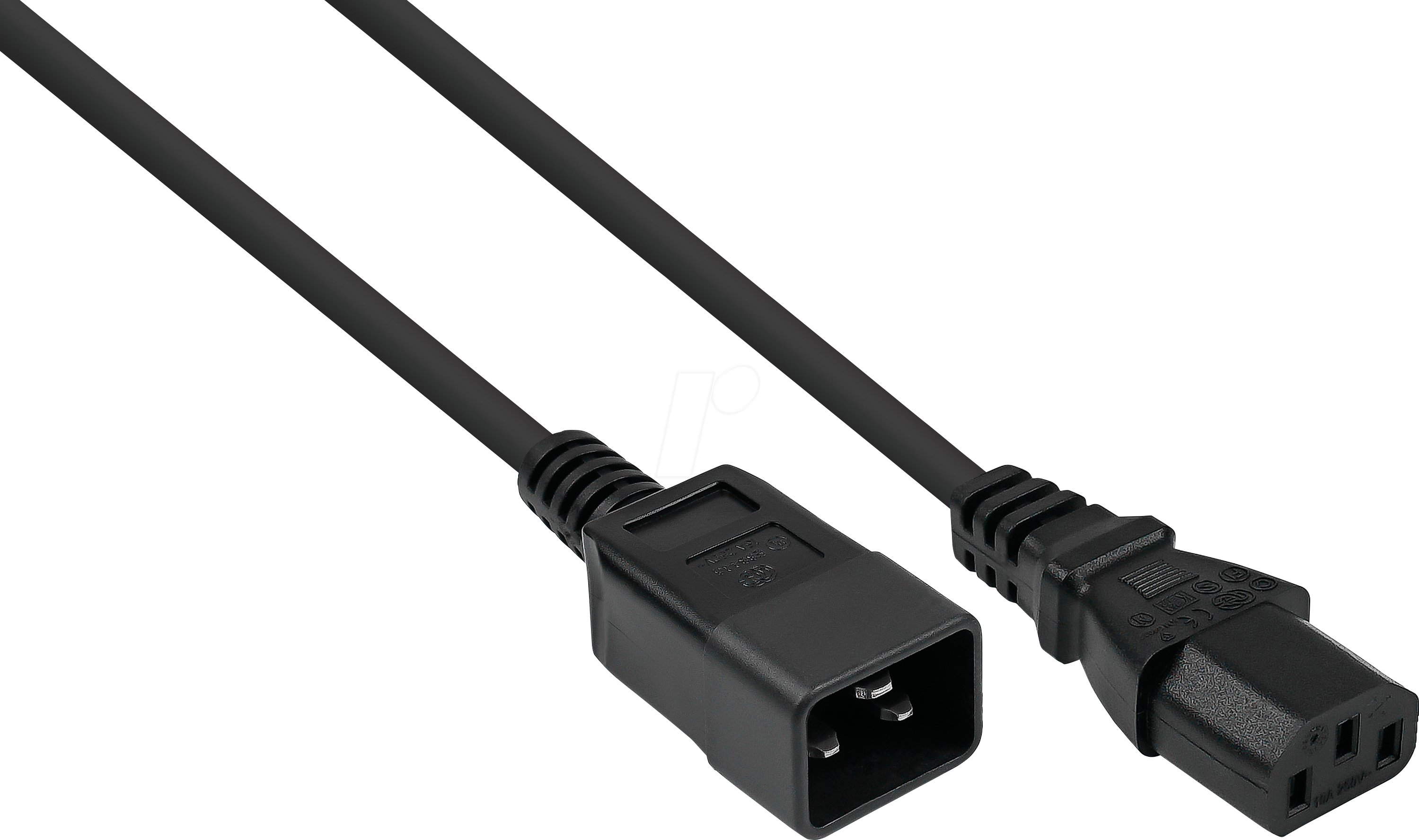 KM SK2030-S005 - Kaltgeräteverlängerung Kaltgeräte-Stecker C20 an Buchse C13, 0,5