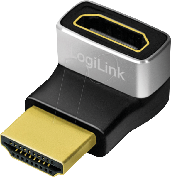 LOGILINK AH0007A - Adapter, HDMI A Stecker auf Buchse, 270°, 8K/60Hz