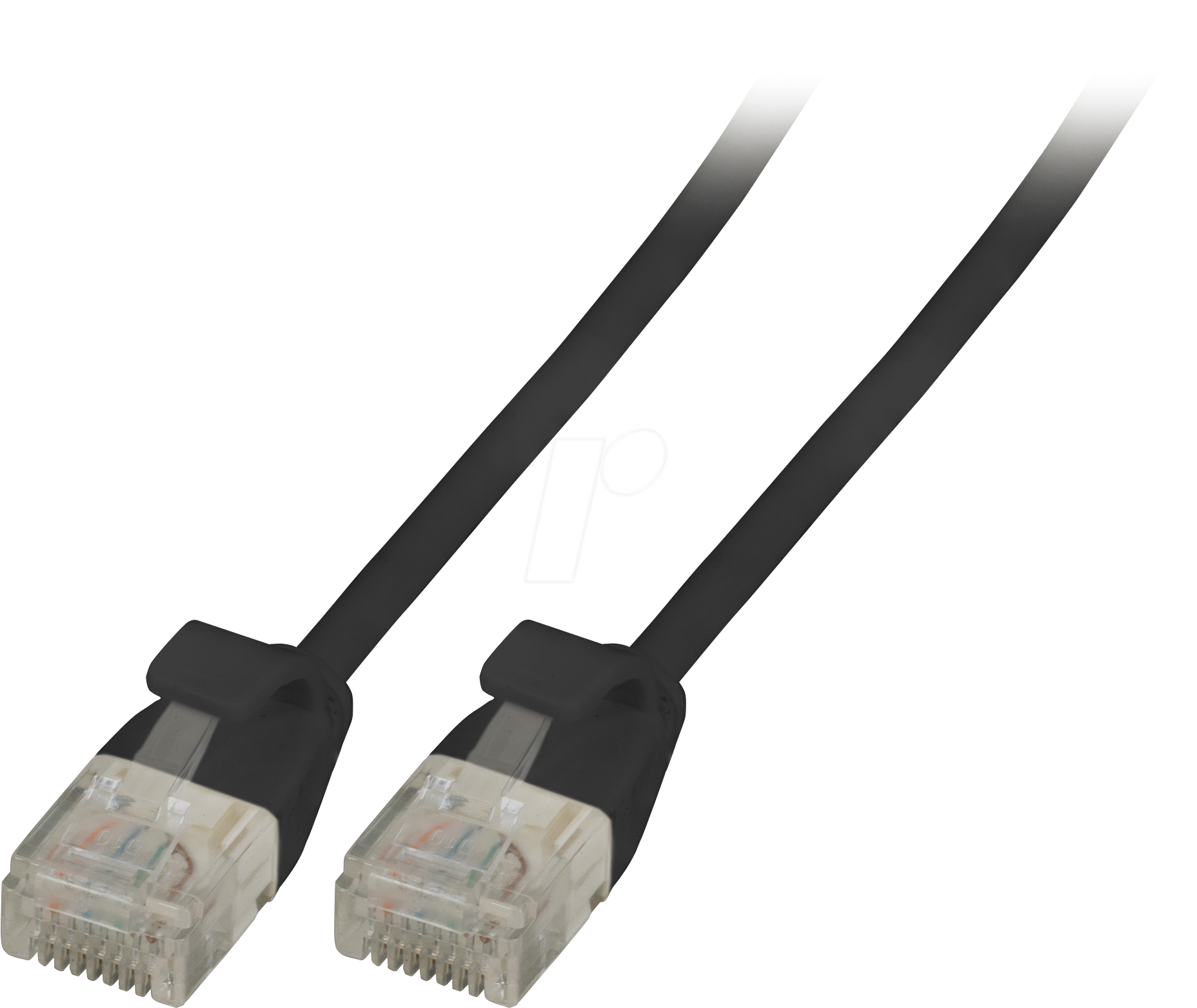 EFB K8108SW.015 - Cat.6a Patchkabel, U/UTP, ultraflex, 0,15 m, schwarz