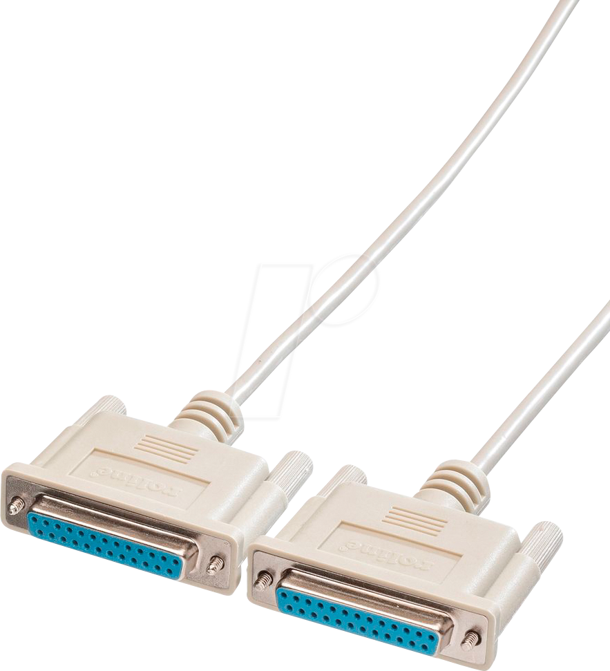 Thumbnail - ROLINE 11013718 - Kabel Seriell, 25-pol RS-232, Buchse/Buchse, 1,8 m