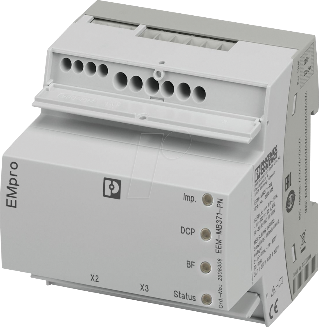 PHOE 2908308 - Energiemessgerät, 35 ... 690 V, 4 kA, MODBUS TCP / PROFINET RT