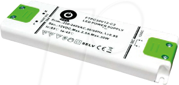 FTPC30V12-C2 - LED-Netzteil, 30 W, 12 V DC, 2,5 A