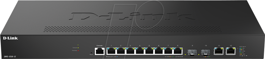 D-LINK 125012E - Switch, 12-Port, Gigabit Ethernet, SFP+